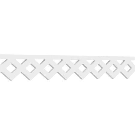 Ekena Millwork Wolford Architectural Grade PVC Running Trim, 6"H x 5/8"P x 48"L RUNP06X0625X48WOL